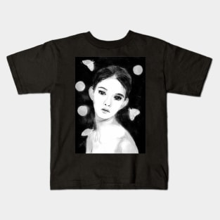 Moth Girl Kids T-Shirt